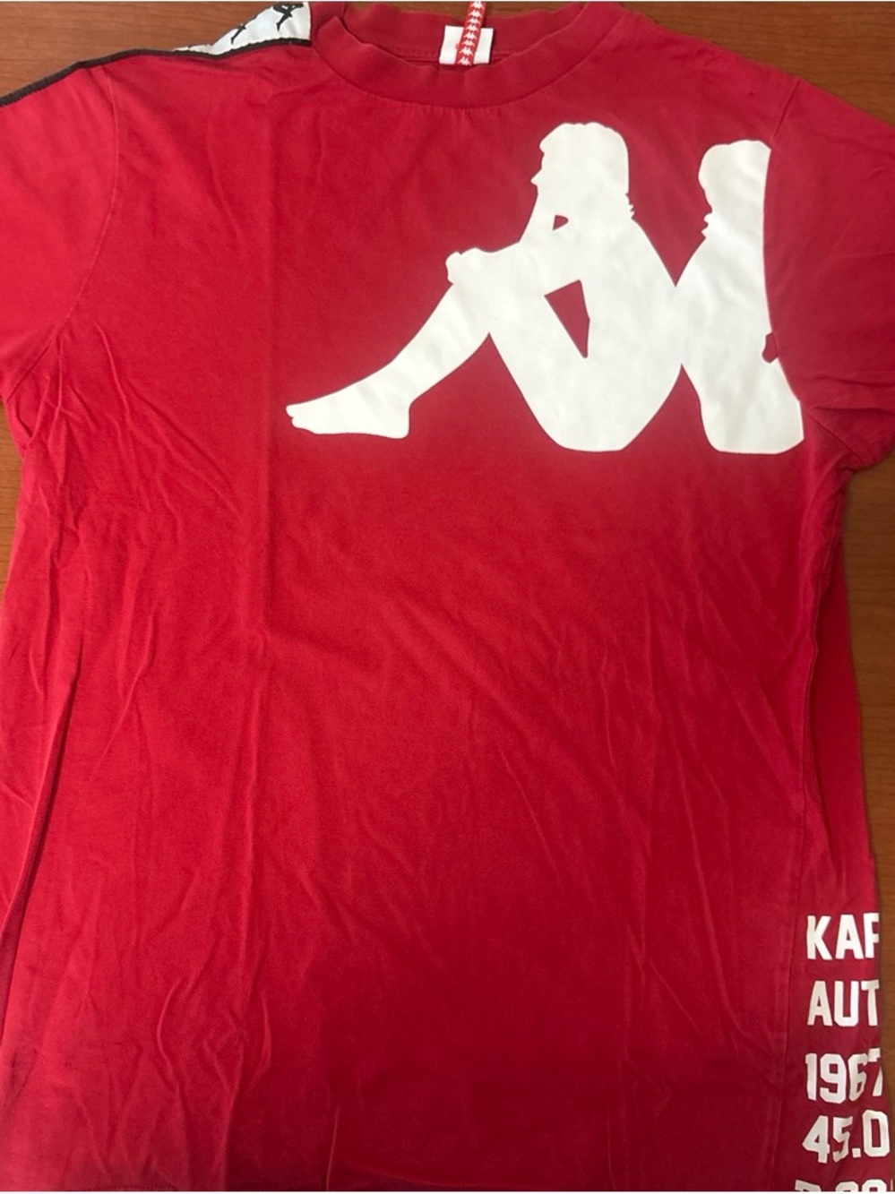 Kappa Red Short Sleeve Tee with White Logo